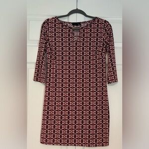 Atmosphere Pink Patterned Dress